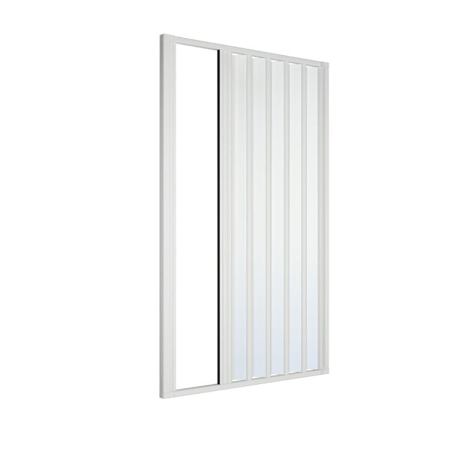 Porta nicchia doccia 120 cm soffietto apertura laterale