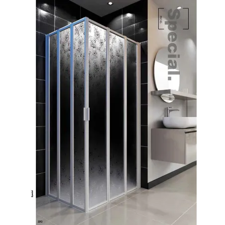 Box Doccia Angolare 70x70 per Disabili Ante Pieghevoli