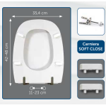 Sedile Coprivaso Square Pozzi Ginori Champagne