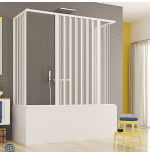 Box sopravasca 3 lati 70x140x70 PVC doppia apertura