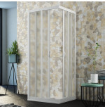 Box doccia 3 lati scorrevole 80x80x80 con anta fissa