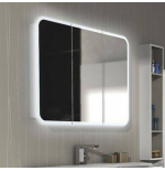 Specchio Contenitore 3 Ante LED 95x70 cm Bianco