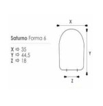 Coprivaso copriwater sedile tavoletta wc resina termoindurente avvolgente, compatibile Grace Globo Soft Close, colore bianco