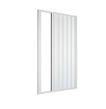 Porta Nicchia Doccia 150 Cm Soffietto Laterale PVC