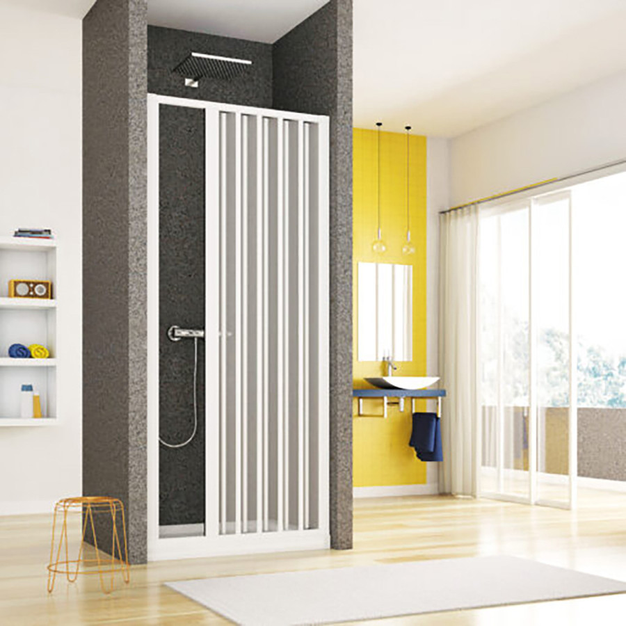 Porta Nicchia Doccia 150 Cm Soffietto Laterale PVC