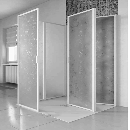 Box Cabina Doccia 3 Lati 70x70x70 per Disabili Senza Guide – Pratico e Accessibile