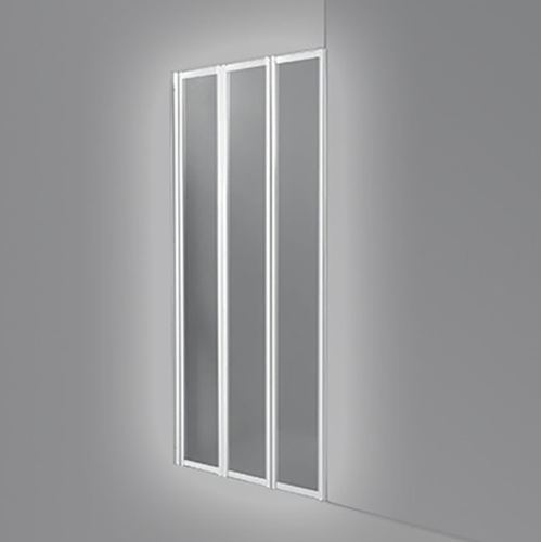 Nicchia Parete Doccia 90 cm per Disabili, 3 Ante Pieghevoli - Soluzione Accessibile e Compatta