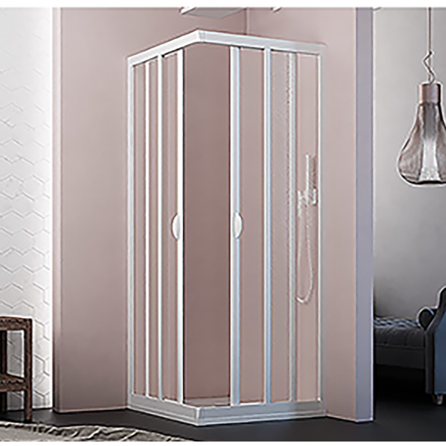 Box Cabina Doccia Angolare Scorrevole 80-75 x 80-75 cm