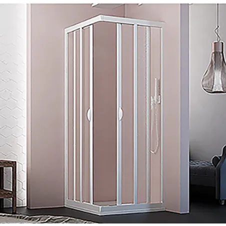Box Doccia Angolare Scorrevole 90-85 x 90-85 cm H190