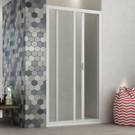 Porta doccia scorrevole nicchia 120 cm, apertura laterale