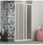 Porta doccia scorrevole nicchia 120 cm, apertura laterale