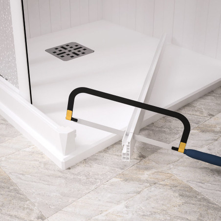 Porta doccia scorrevole nicchia 120 cm, apertura laterale