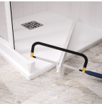 Porta doccia scorrevole nicchia 120 cm, apertura laterale