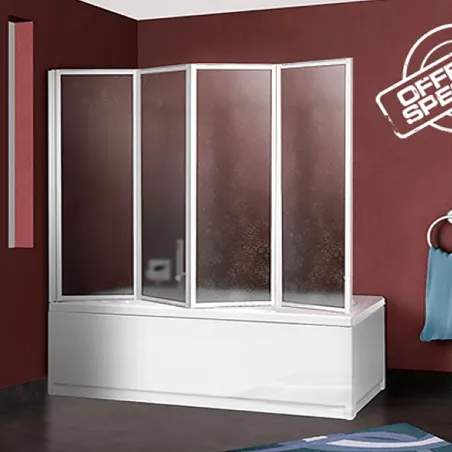 Box Parete Sopravasca 4 Ante Pieghevoli 64/63+134/133 cm