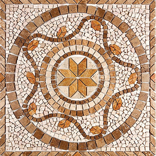 Rosone Mosaico Marmo 80x80 cm Cod. PIPRAGA8080