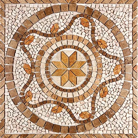 Rosone Mosaico Marmo 80x80 cm Cod. PIPRAGA8080
