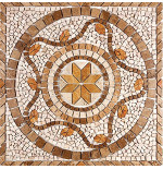 Rosone Mosaico Marmo 80x80 cm Cod. PIPRAGA8080