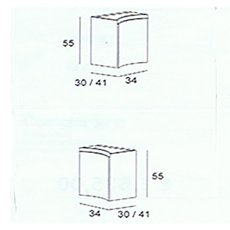 Vague | Mobile Bagno Rovere Tabacco 138 cm con Lavabo Nero e Specchio