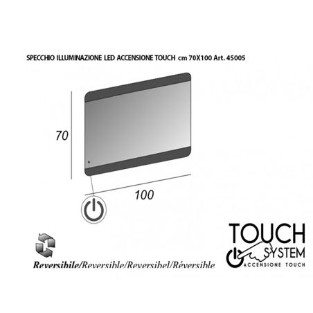 Vague | Mobile Bagno Rovere Tabacco 138 cm con Lavabo Nero e Specchio