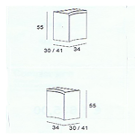 Vague | Mobile Bagno Sospeso 104 cm Nero Opaco con Lavabo a Sinistra