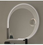 Eden | Mobile Bagno Sospeso 121 cm Grigio Talpa con Specchio LED