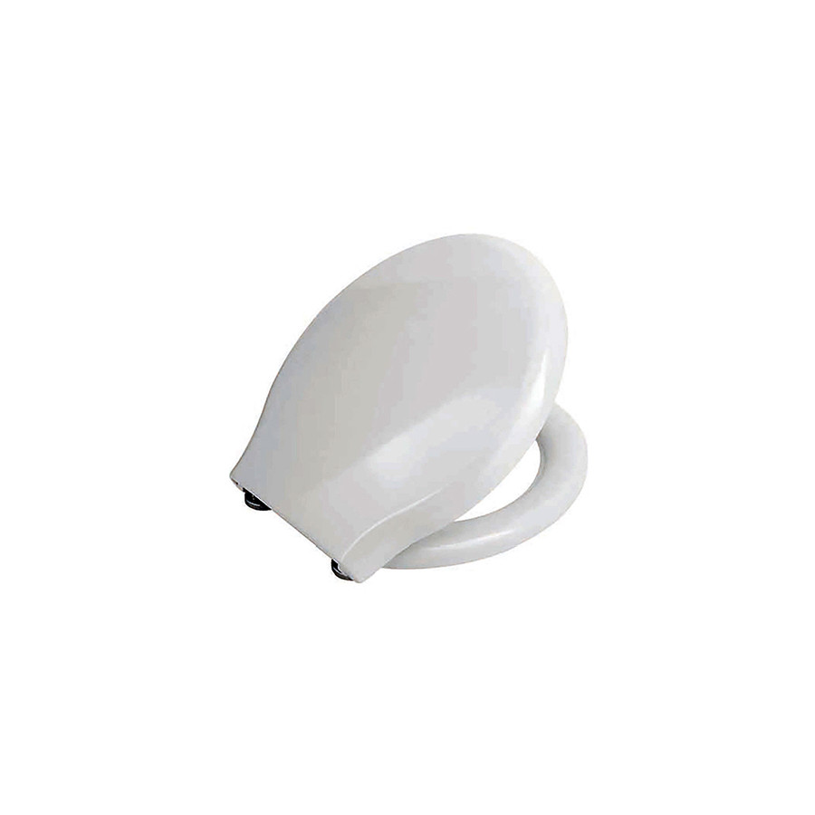 Coprivaso copriwater sedile tavoletta wc resina termoindurente avvolgente, compatibile Jubilaeum Azzurra, colore bianco
