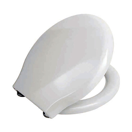 Coprivaso copriwater sedile tavoletta wc resina termoindurente avvolgente, compatibile Jubilaeum Azzurra, colore bianco