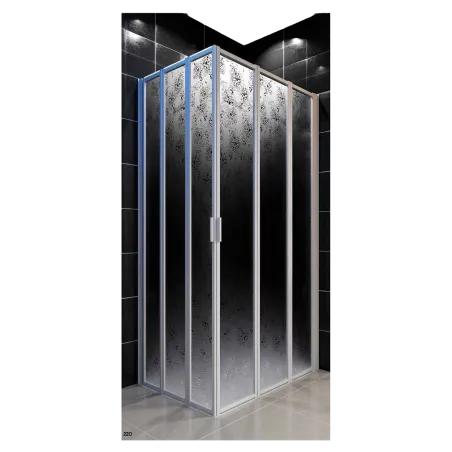 Box Doccia Angolare 90x90 per Disabili Ante Pieghevoli