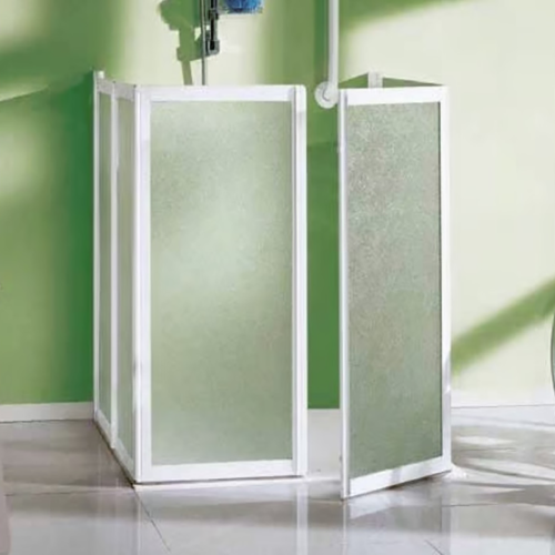 Box Doccia 80x80x80 Disabili 3 Lati H100 Acrilico