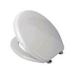 Coprivaso copriwater sedile tavoletta wc resina termoindurente avvolgente, compatibile Lei Globo, colore bianco