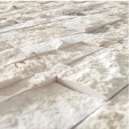 Spacco di Marmo Travertino Beige 15x45 cm su Rete