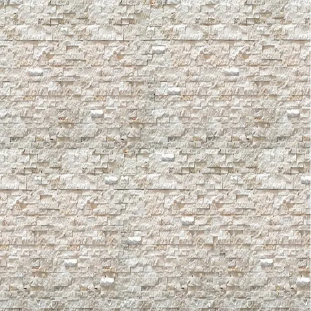 Spacco di Marmo Travertino Beige 15x45 cm su Rete