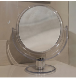 Specchio Ingranditore Circolare Appoggio Resina Trasparente
