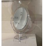 Specchio Ingranditore Circolare Appoggio Resina Trasparente
