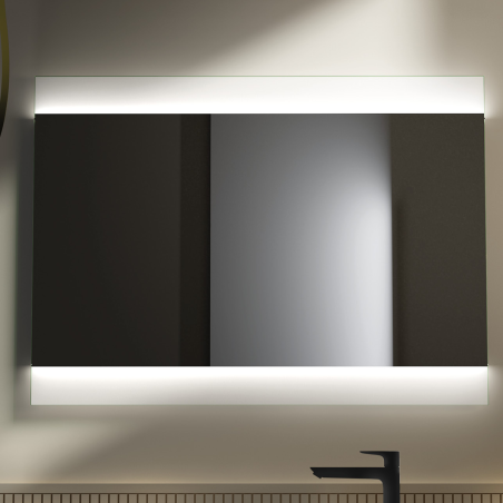 Specchio LED Retroilluminato 100x70 cm Filo Lucido