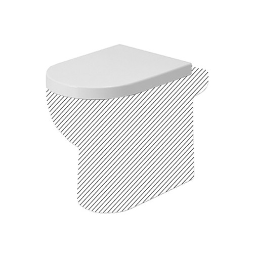 Coprivaso copriwater sedile tavoletta wc resina termoindurente avvolgente, compatibile Nuvola Azzurra, colore bianco