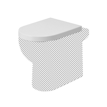 Coprivaso copriwater sedile tavoletta wc resina termoindurente avvolgente, compatibile Nuvola Azzurra, colore bianco