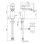 Set rubinetti lavabo, bidet, doccia deviatore nero opaco - TIMEA