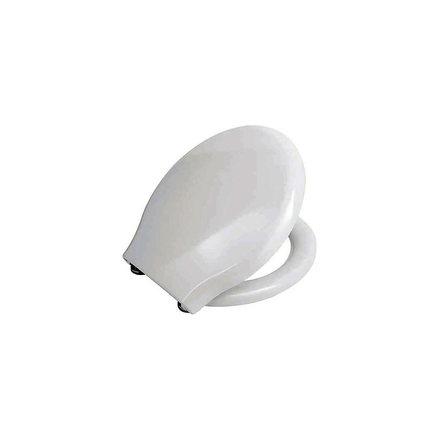 Coprivaso copriwater sedile tavoletta wc resina termoindurente avvolgente, compatibile Paestum Globo, colore bianco