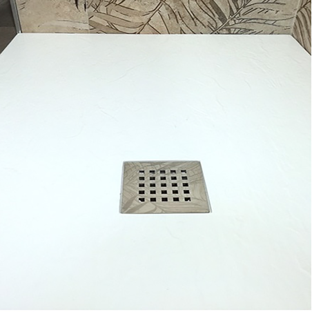 Piatto doccia marmoresina bianco 80x170 cm con piletta