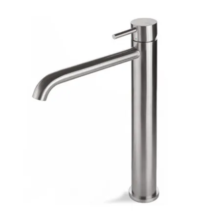Miscelatore Lavabo Alto Vema Tiber Acciaio Spazzolato
