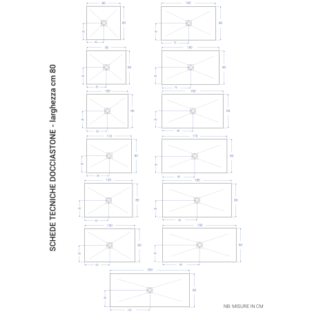 Piatto doccia marmoresina 80x140 cm sabbia effetto pietra