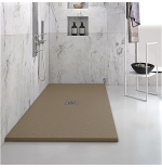 Piatto doccia marmoresina 80x120 cm tortora con piletta