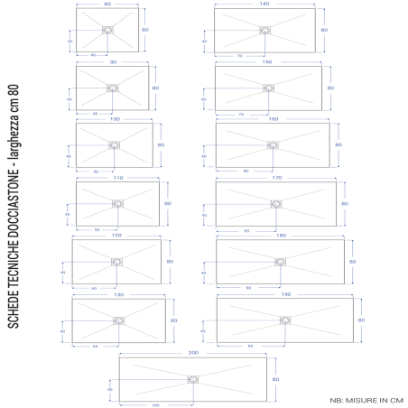 Piatto doccia marmoresina 90x120 cm tortora con piletta