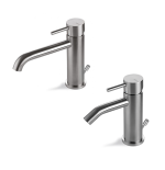 Rubinetti Miscelatori Lavabo e Bidet Inox Spazzolato - TIBER