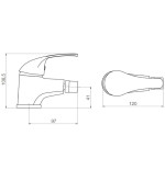 Set Rubinetti Bidet e Lavabo Cromo con Piletta
