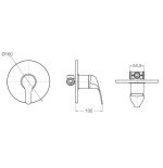 Set Rubinetti Lavabo Bidet Doccia Incasso Cromo BLU