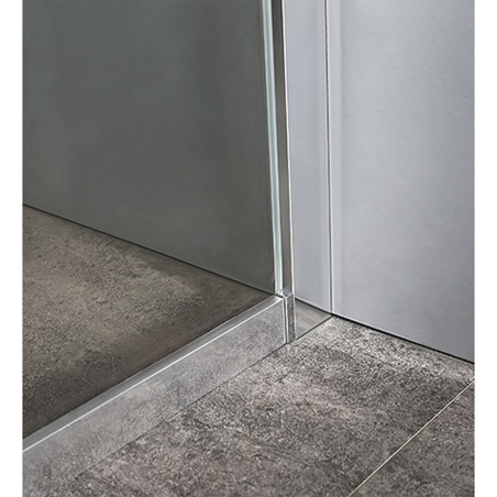 Box doccia porta nicchia 2 ante in cristallo 6mm stampato C, apertura scorrevole (cm 97-101)