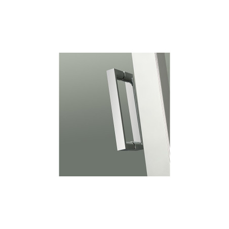 Box doccia nicchia 100 cm in cristallo trasparente a 2 ante scorrevole