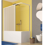 Box parete sopravasca 70 x140 soffietto apertura laterale